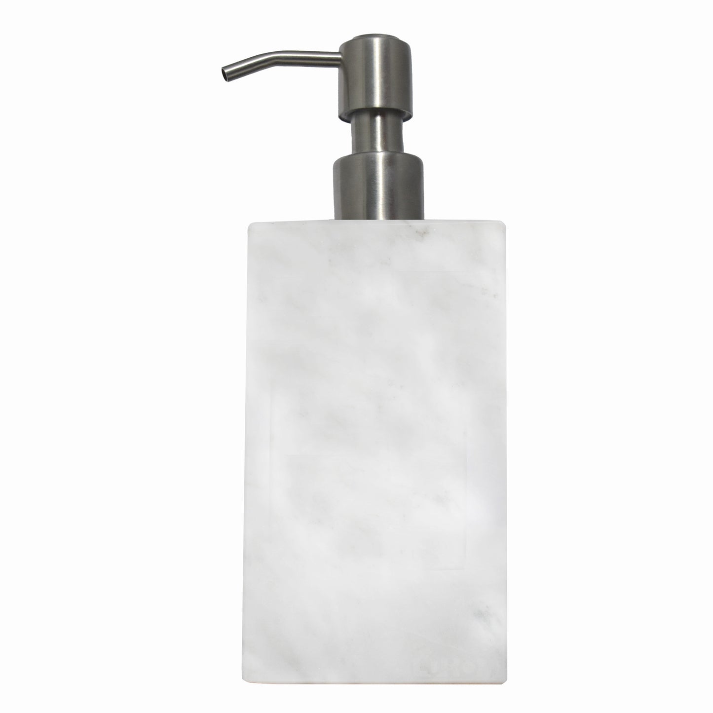 Dispensador Rectangular para Jabón de Mármol Natural Blanco Bego