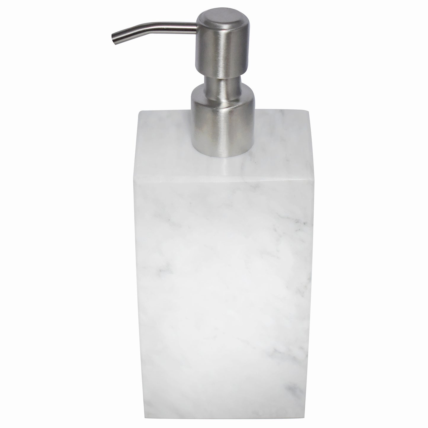 (Outlet)Dispensador Rectangular para Jabón de Mármol Natural Blanco Variado