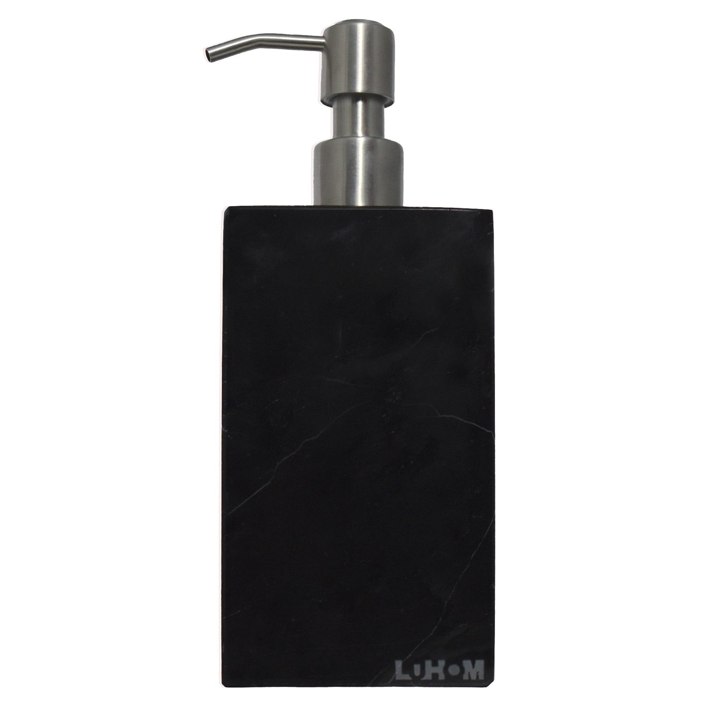 (Outlet)Dispensador Rectangular para Jabón de Mármol Natural Negro Variado