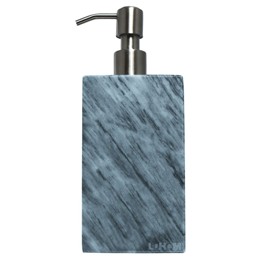 (Outlet)Dispensador Rectangular para Jabón de Mármol Natural Gris Variado